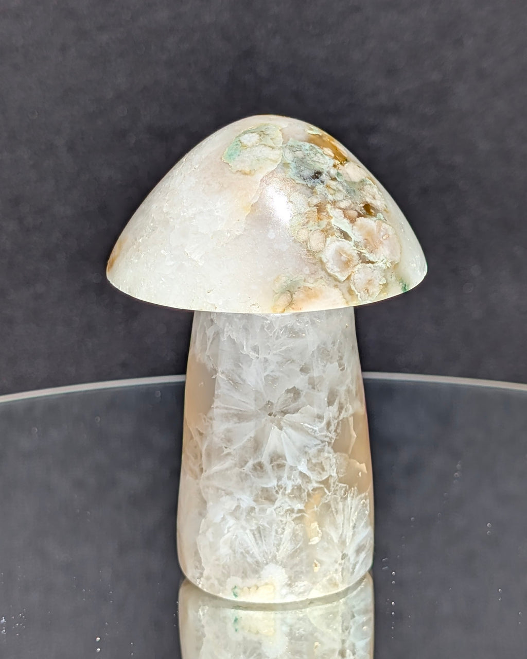 Flower Agate Mushroom E