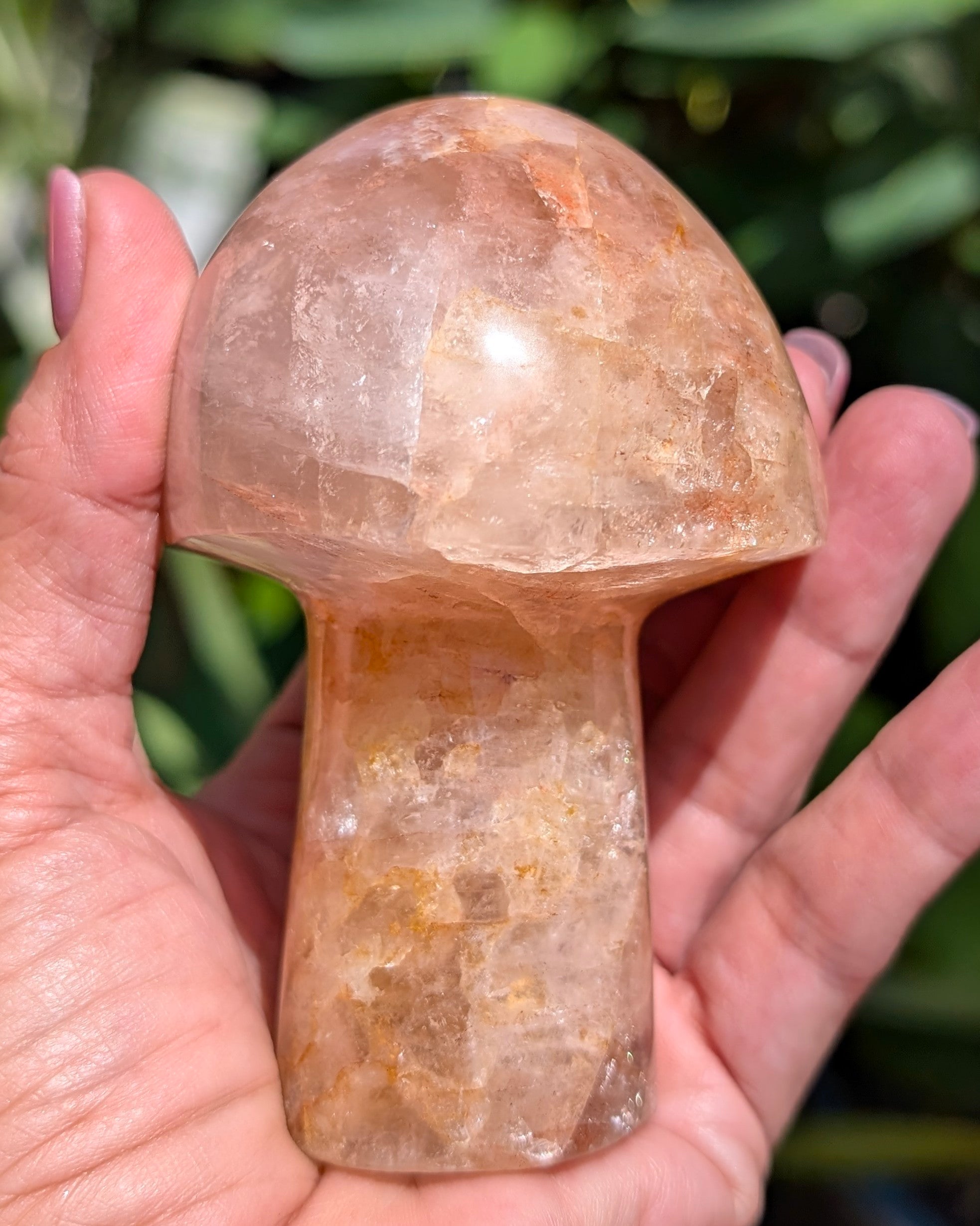 Fire Quartz Mushroom