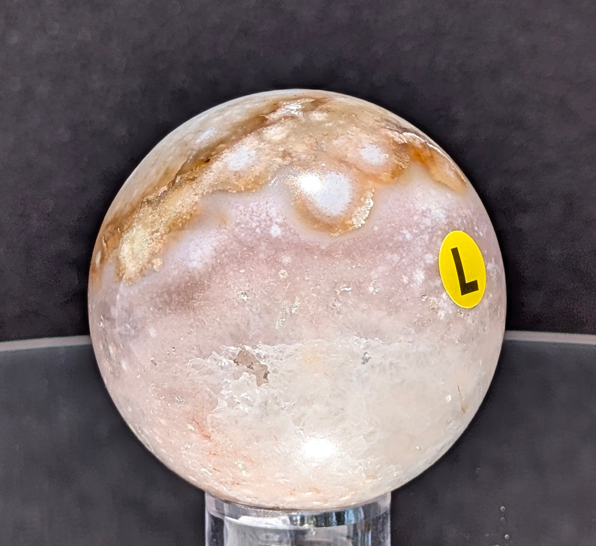 Flower Agate Sphere L