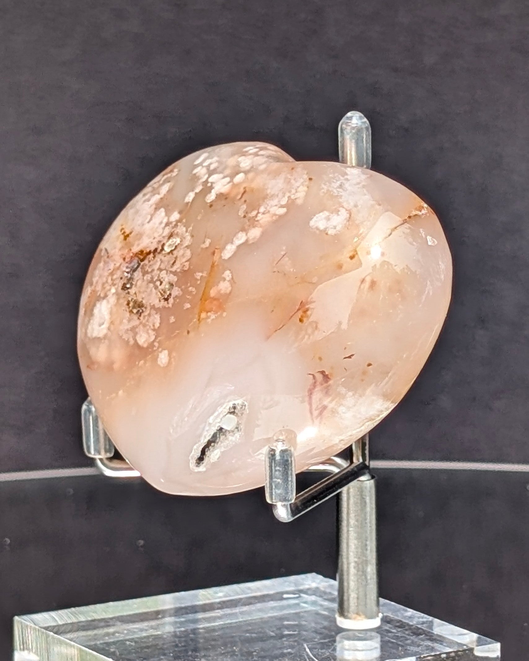 Flower Agate Heart I