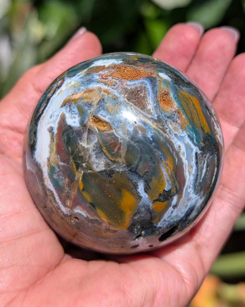 Sea Jasper Sphere M