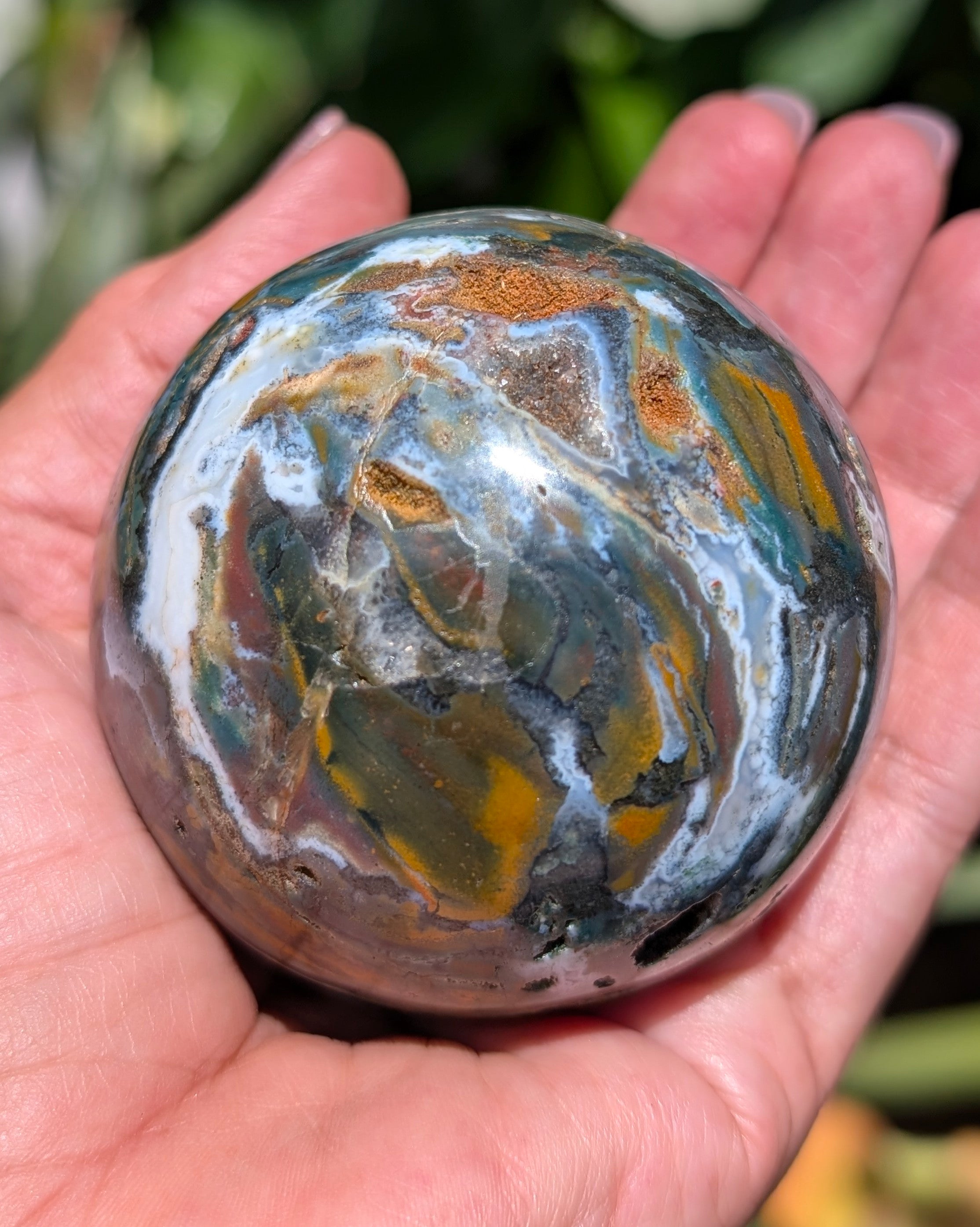 Sea Jasper Sphere M