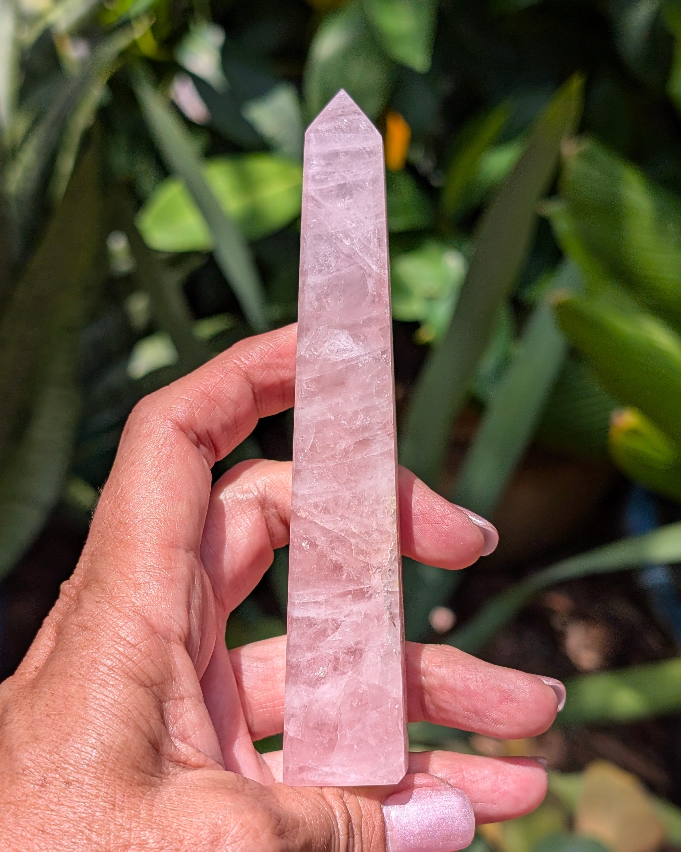 Rose Quartz Obelisk