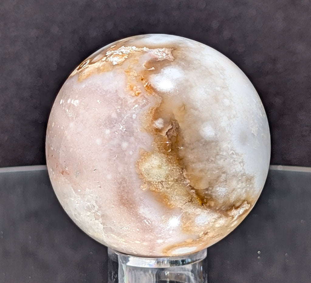 Flower Agate Sphere L