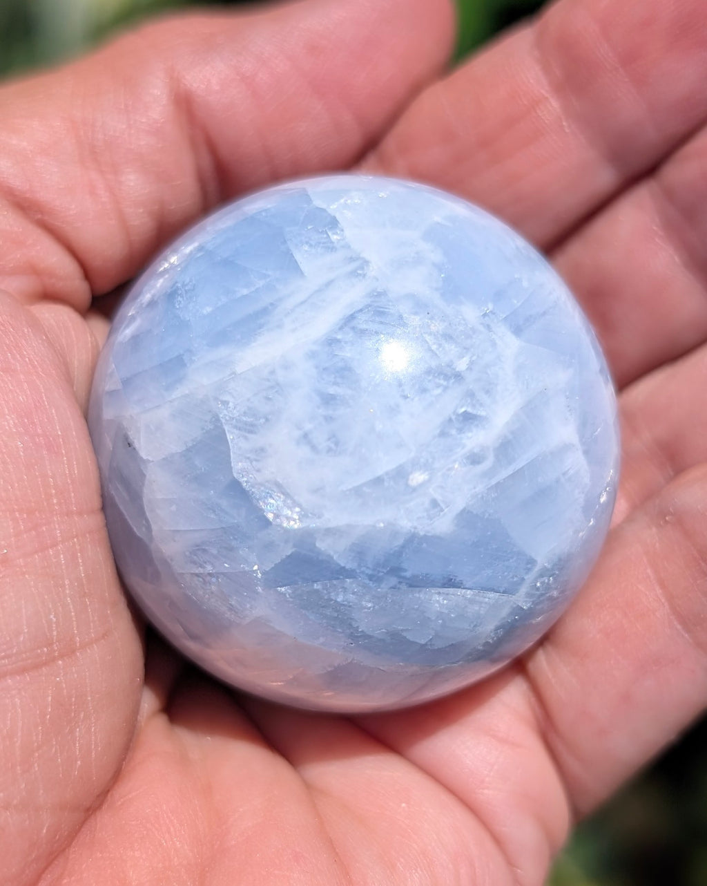 Blue Calcite Sphere G