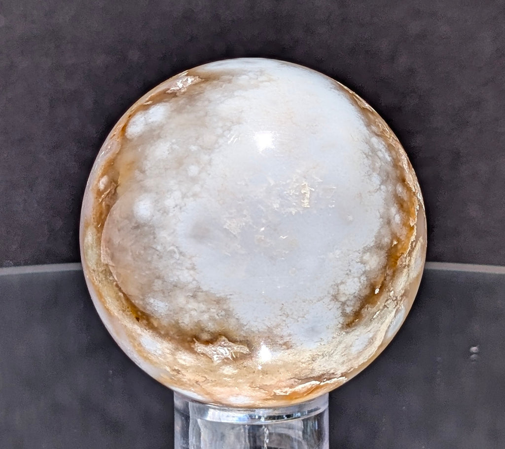Flower Agate Sphere L