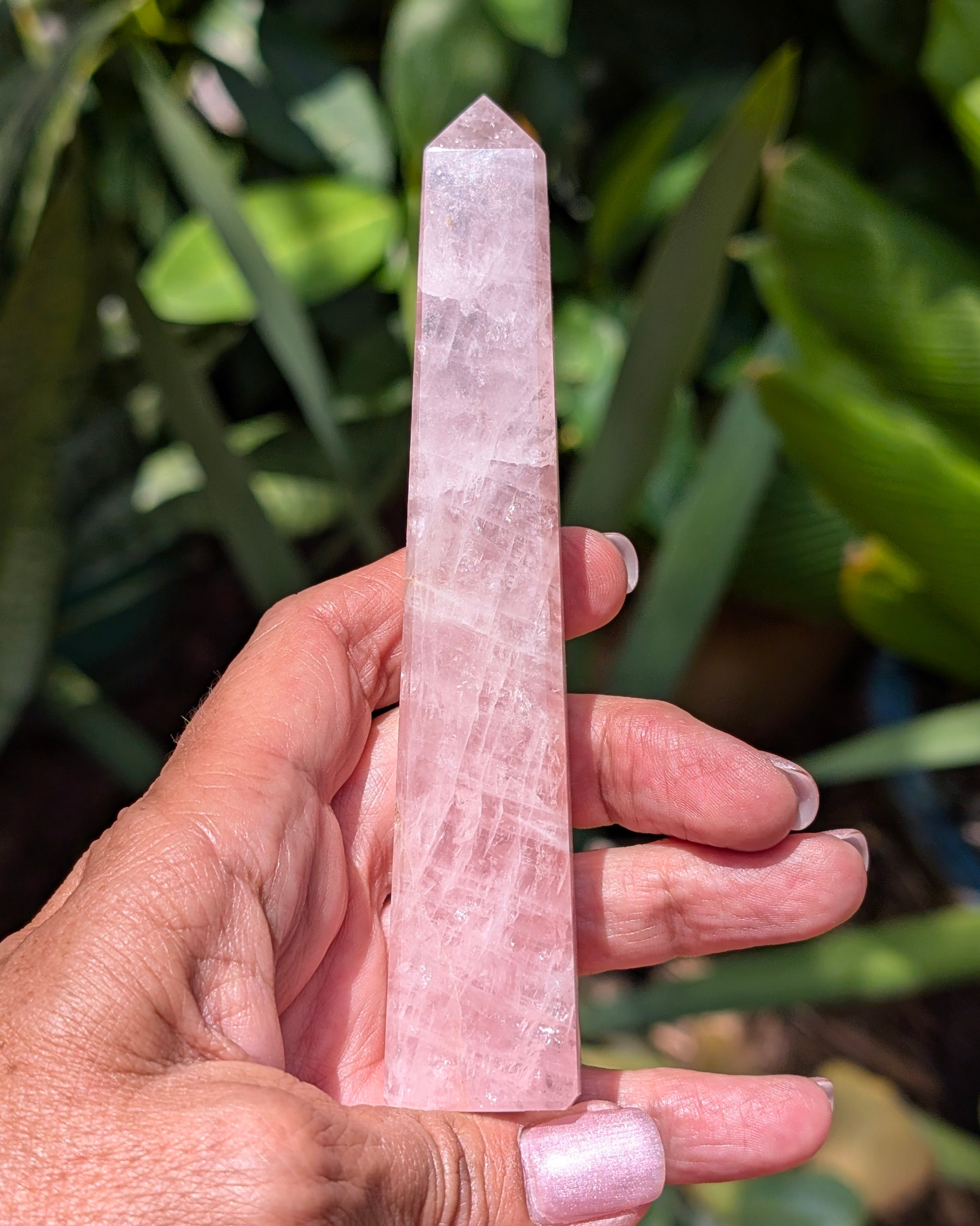 Rose Quartz Obelisk