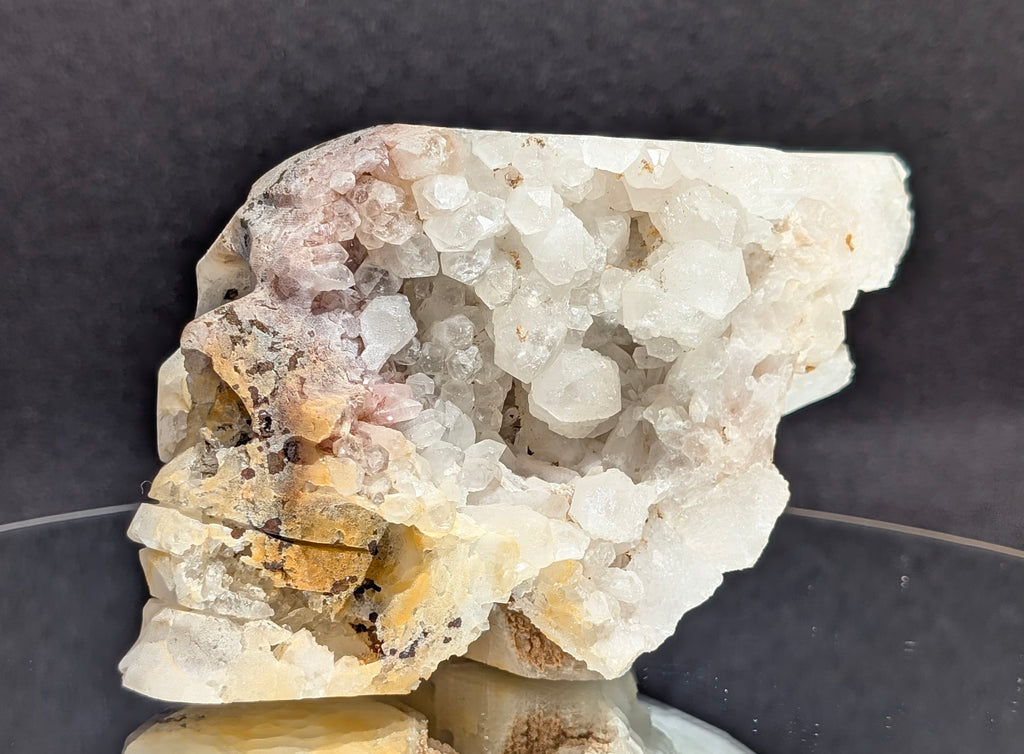 Quartz Skull with Feather Headdress A