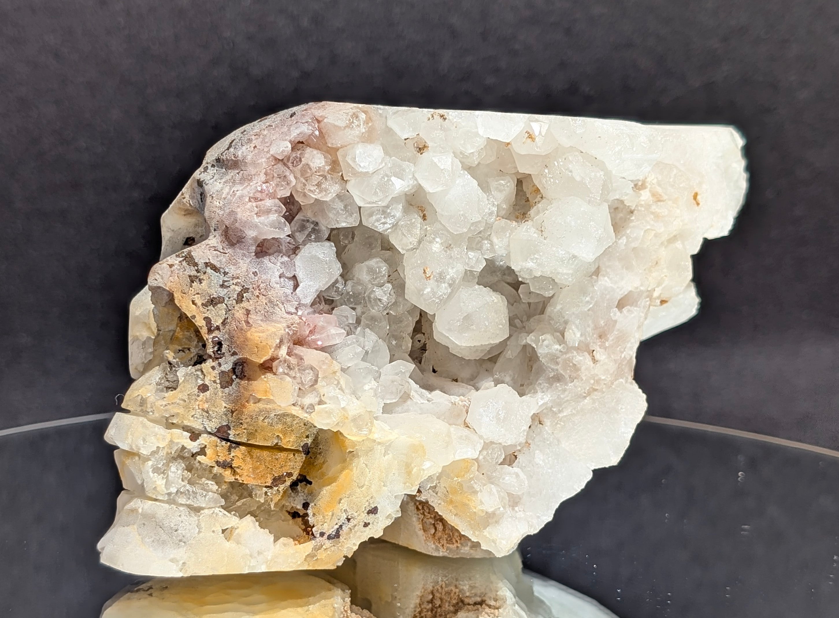 Quartz Skull with Feather Headdress A