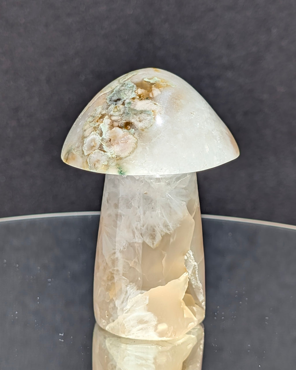 Flower Agate Mushroom E