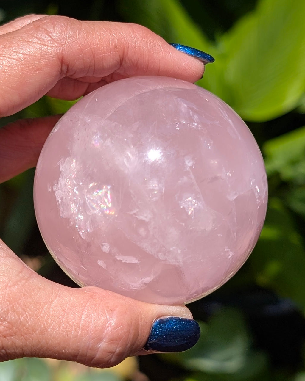 Rose Quartz Sphere - Opt. K