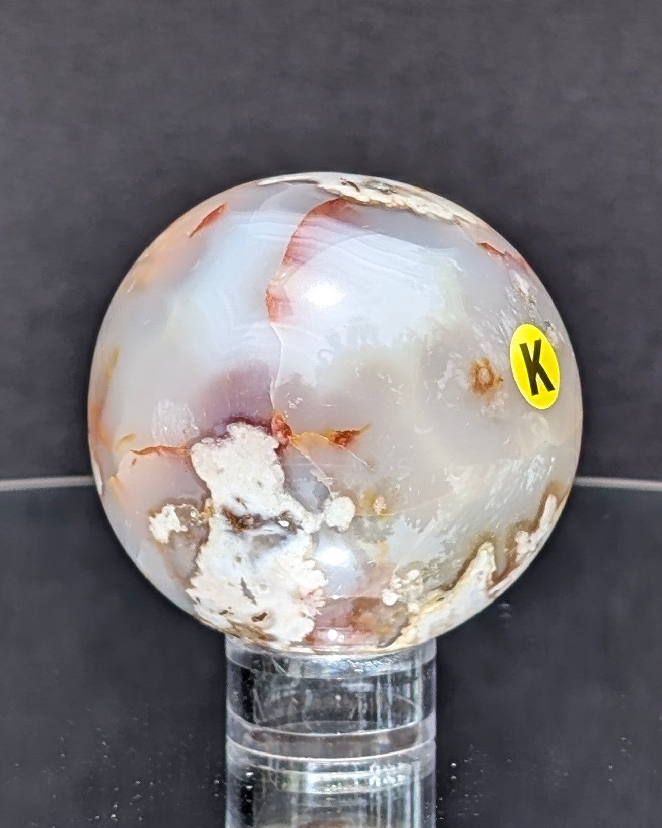 Flower Agate Sphere K
