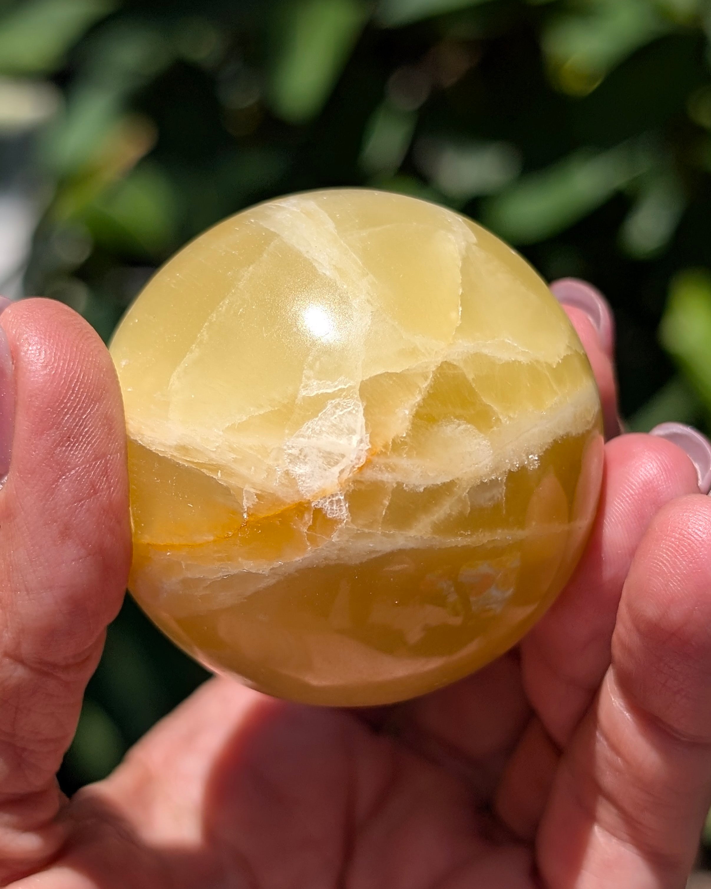 Yellow Calcite Sphere A