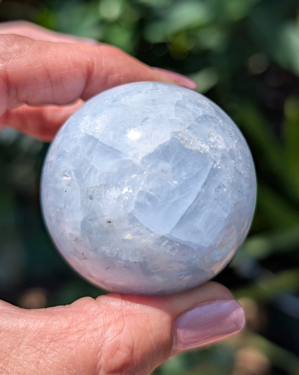 Blue Calcite Sphere D