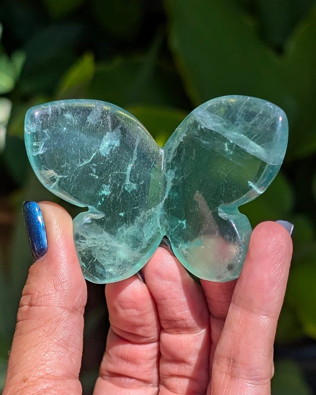 Green Fluorite 3D Butterfly - Opt. X