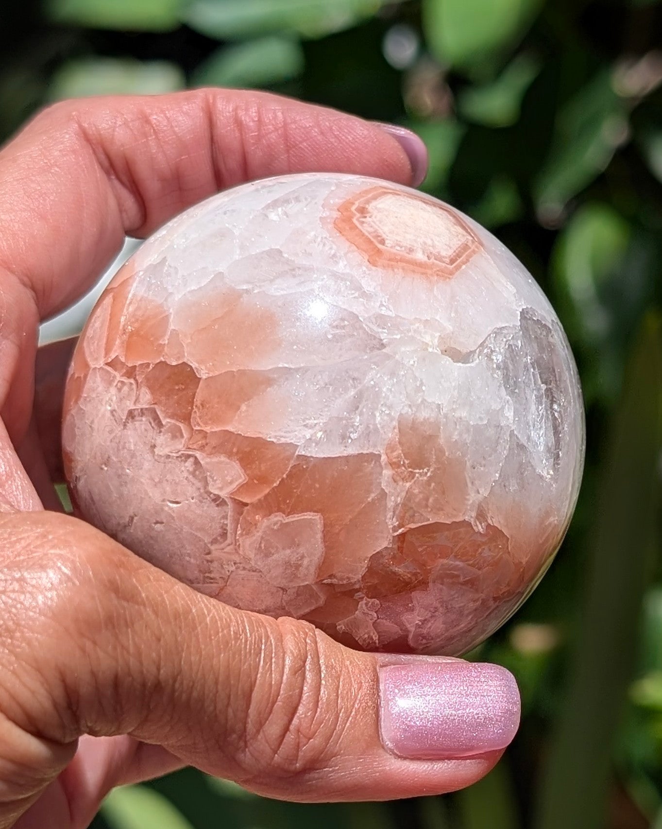 Flower Agate Sphere S