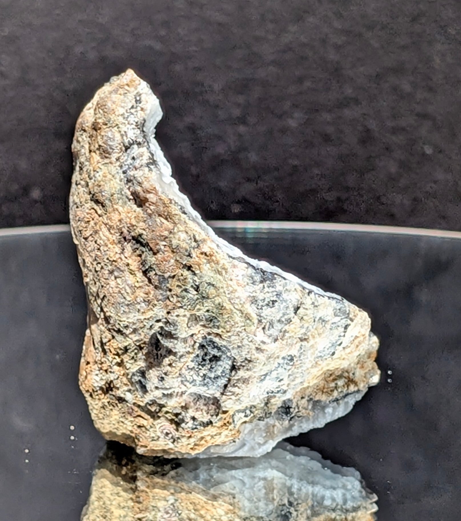 Fluorescent Trancas Geode with Quartz Crystals H