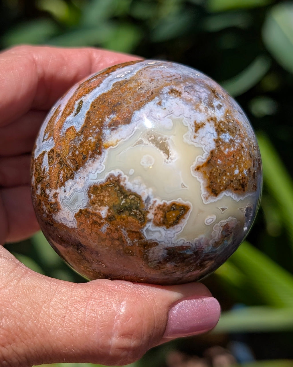 Sea Jasper Sphere - Opt. H