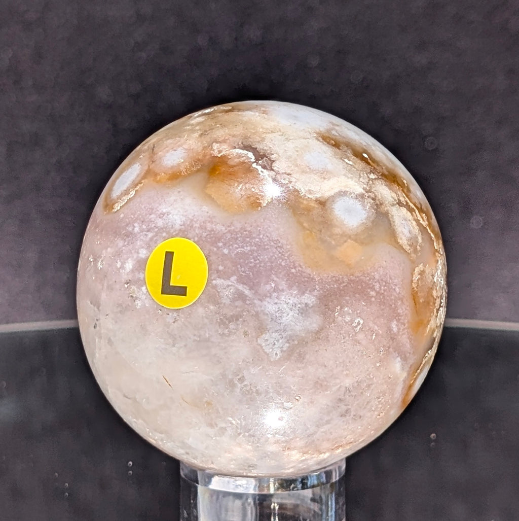 Flower Agate Sphere L