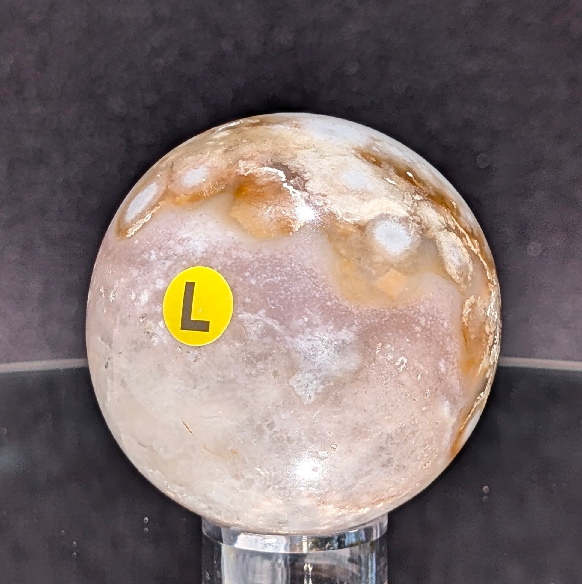 Flower Agate Sphere L