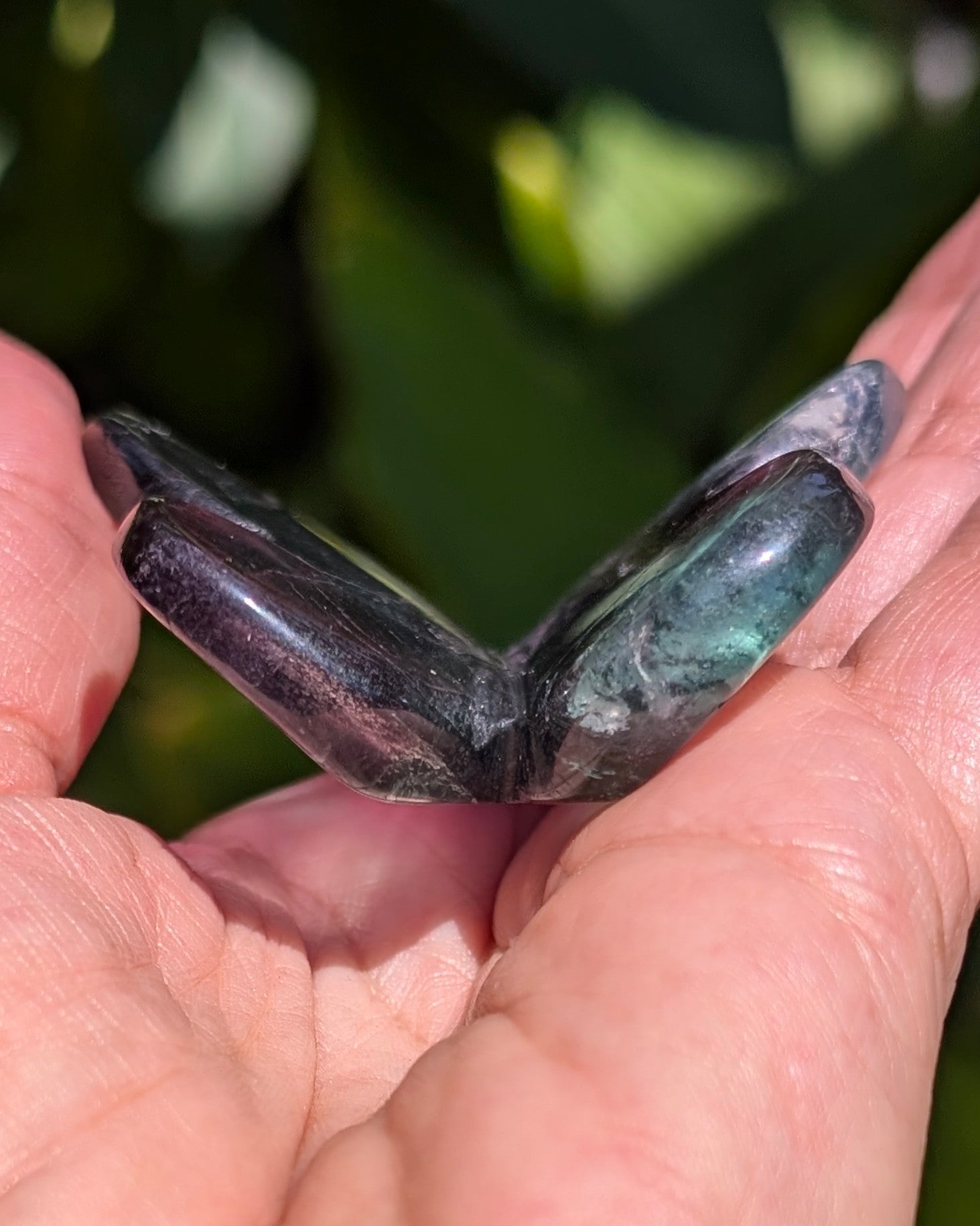Rainbow Fluorite 3D Butterfly - Opt. Z