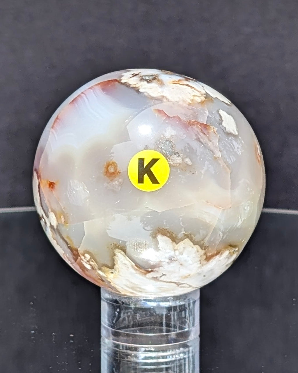 Flower Agate Sphere K