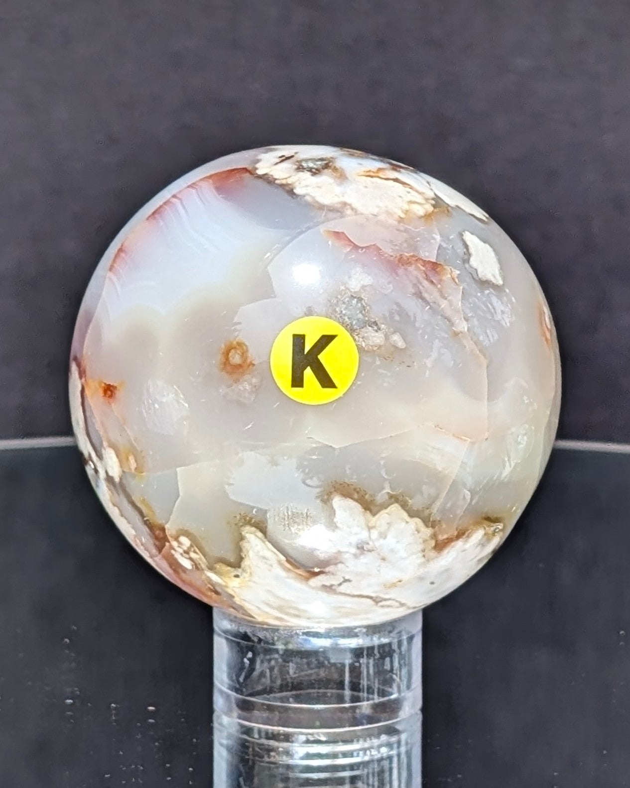 Flower Agate Sphere K