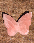 Strawberry Calcite Butterfly Q