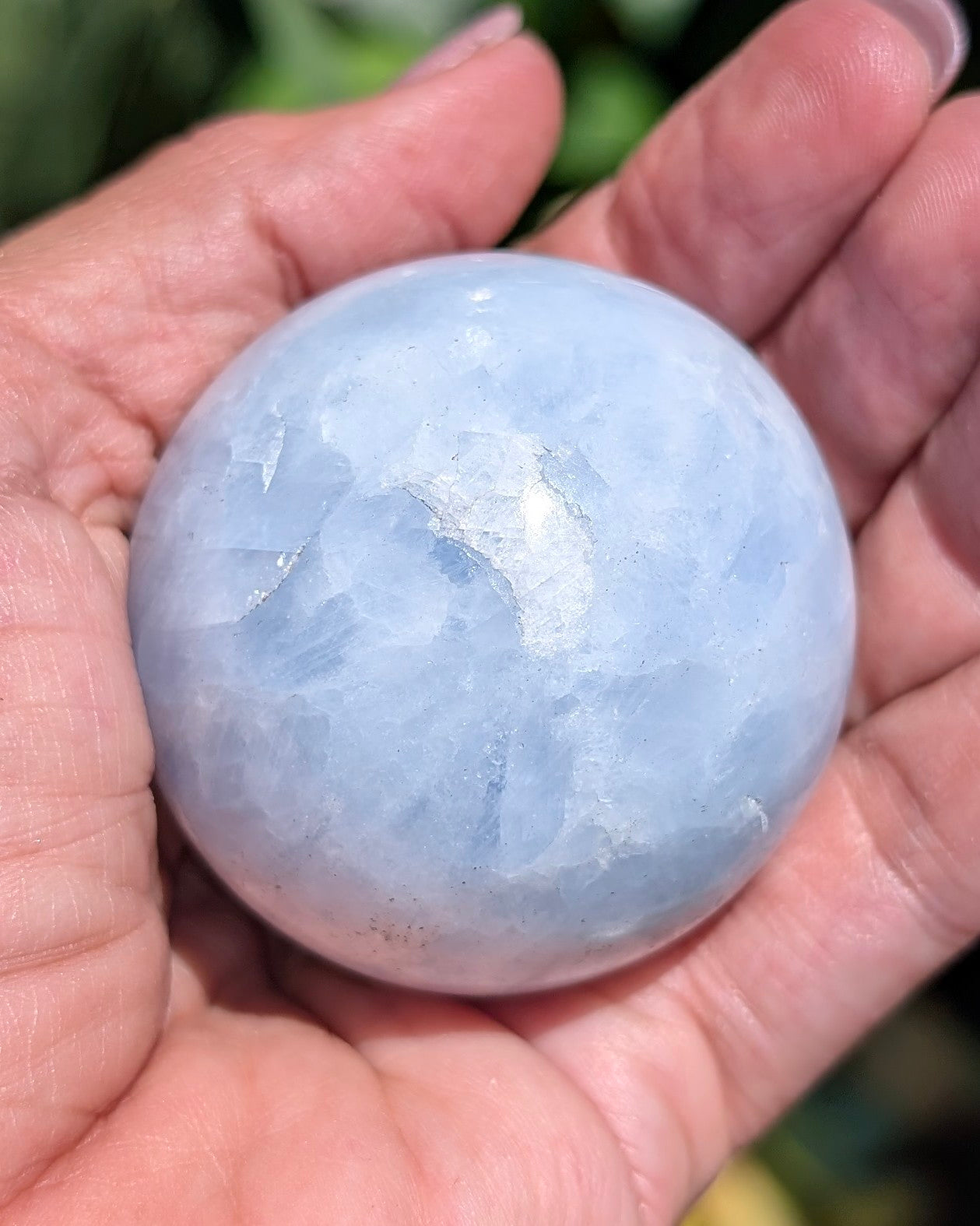 Blue Calcite Sphere B