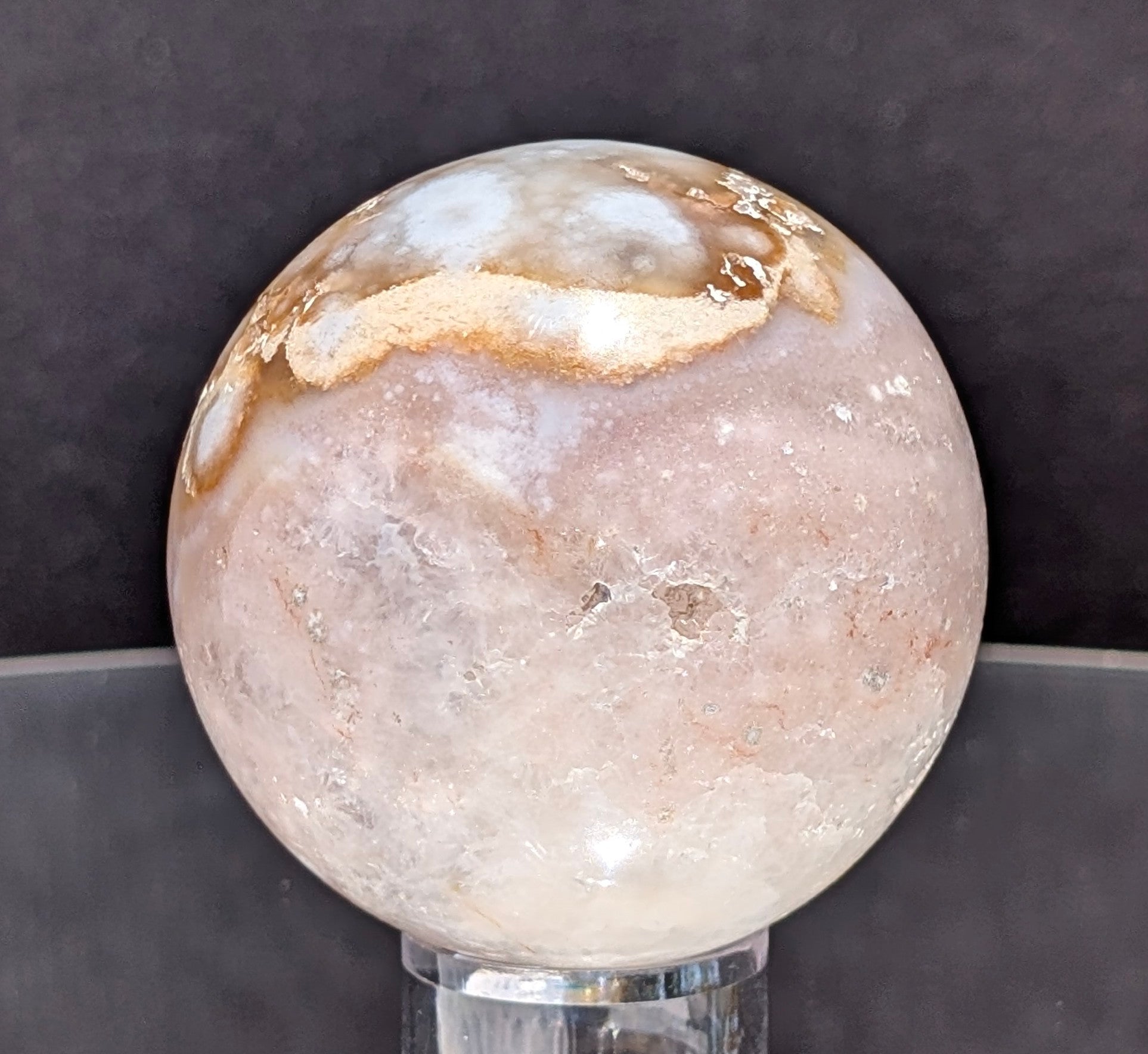 Flower Agate Sphere L