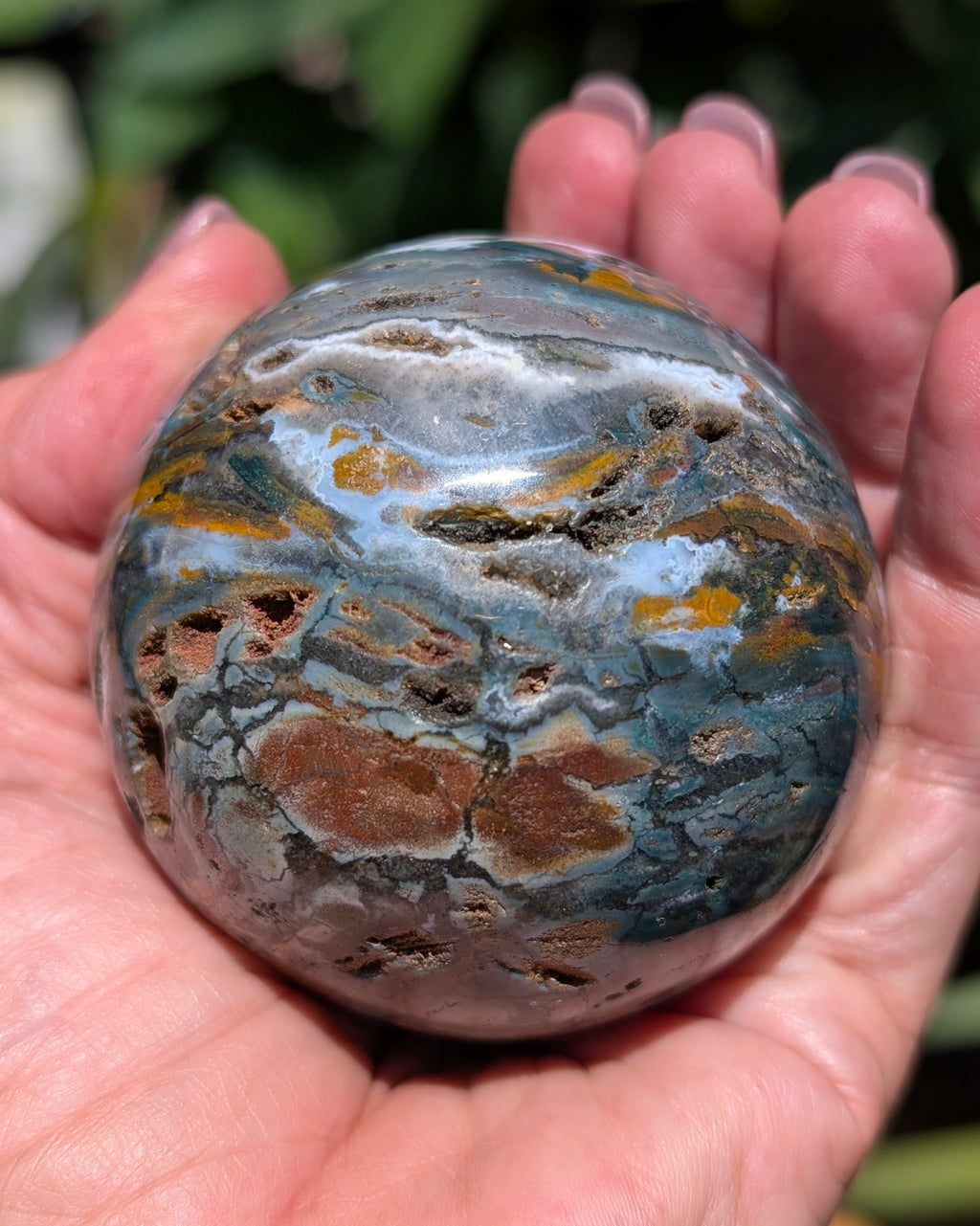 Sea Jasper Sphere M