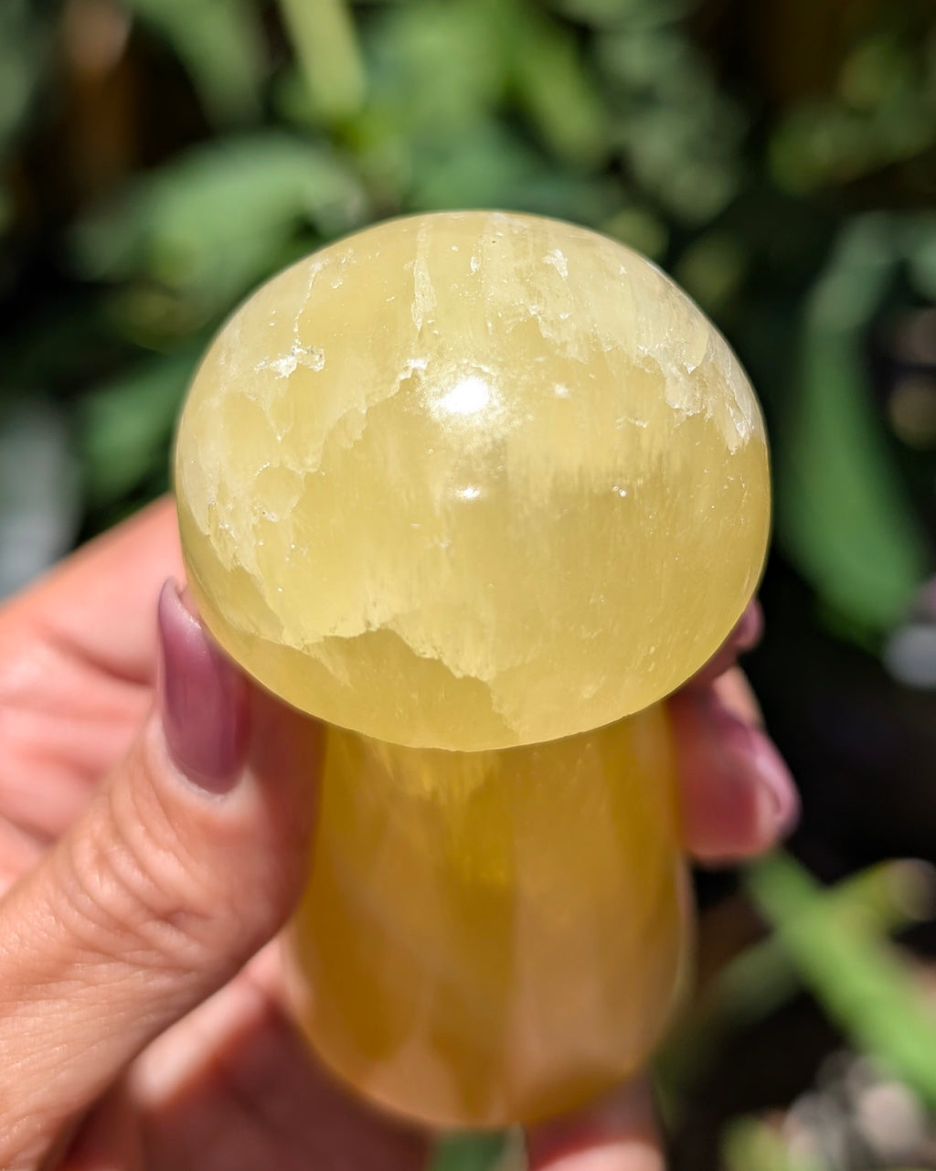 Yellow Calcite Mushroom C