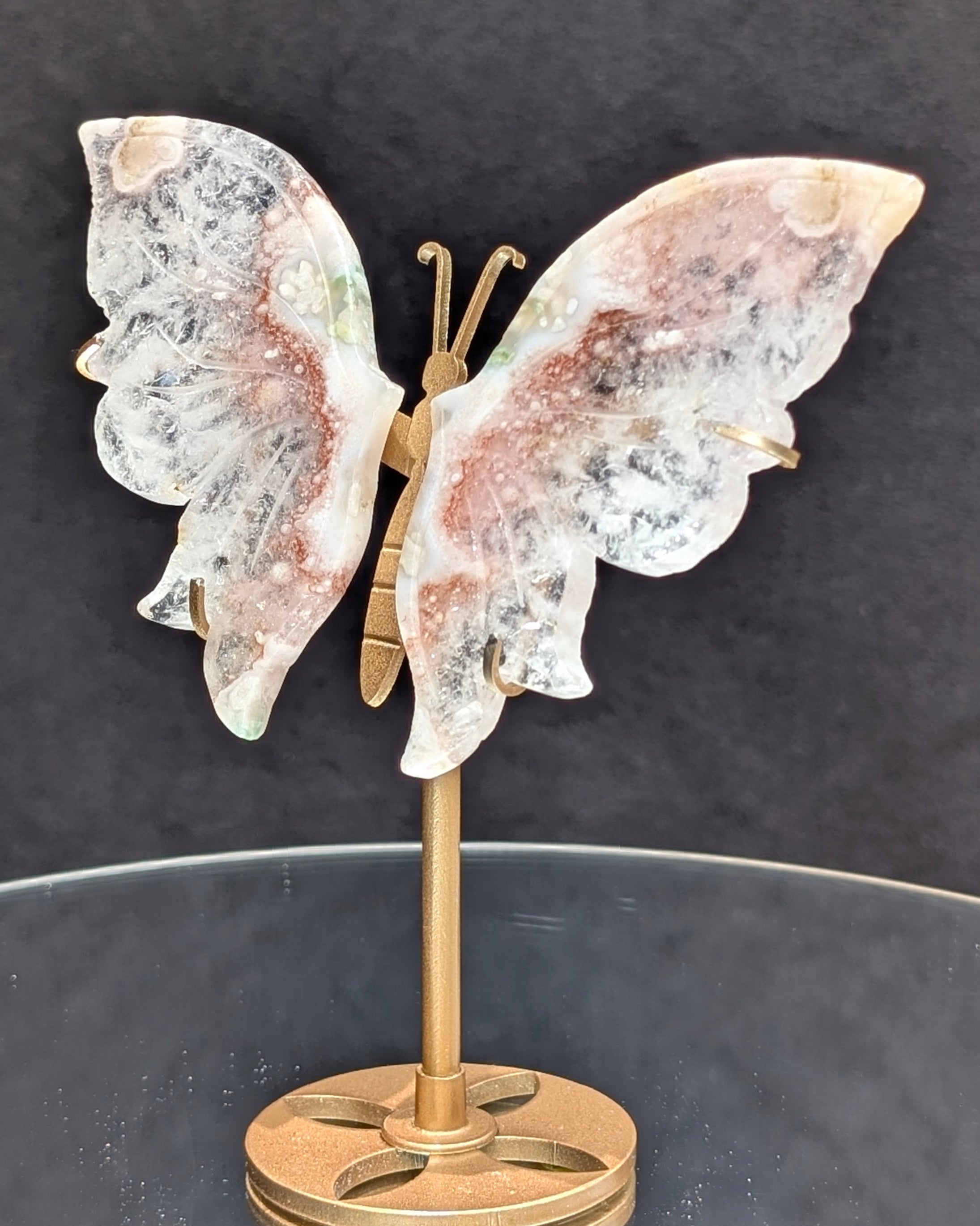 Flower Agate Butterfly A