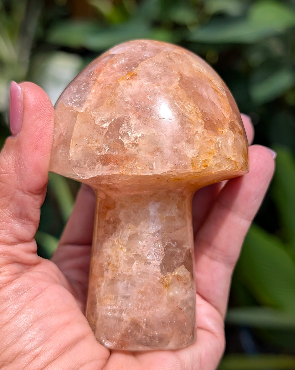 Fire Quartz Mushroom