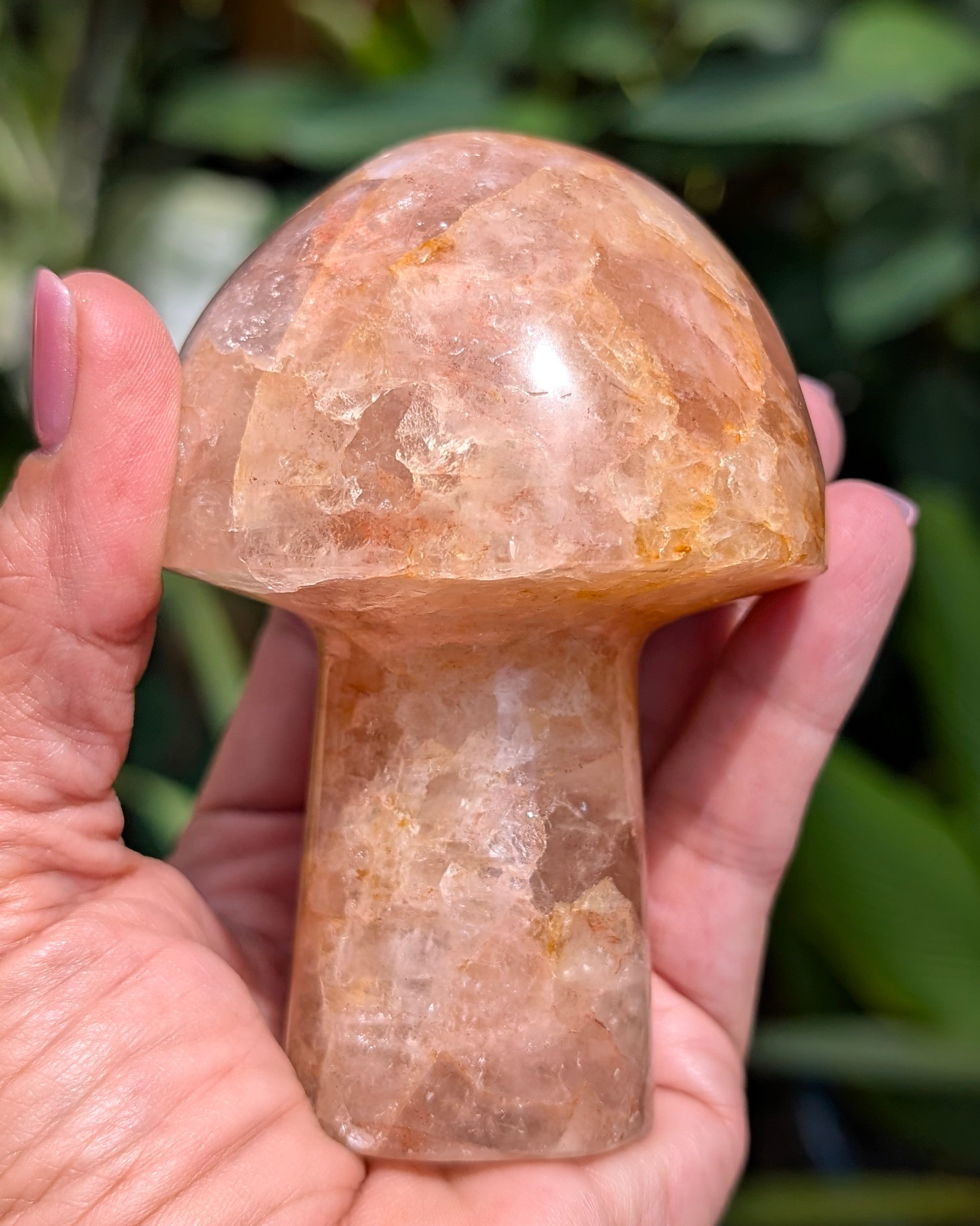 Fire Quartz Mushroom