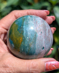 Sea Jasper Sphere - Opt. G