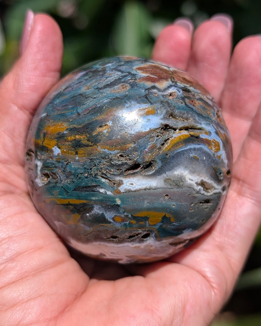 Sea Jasper Sphere M