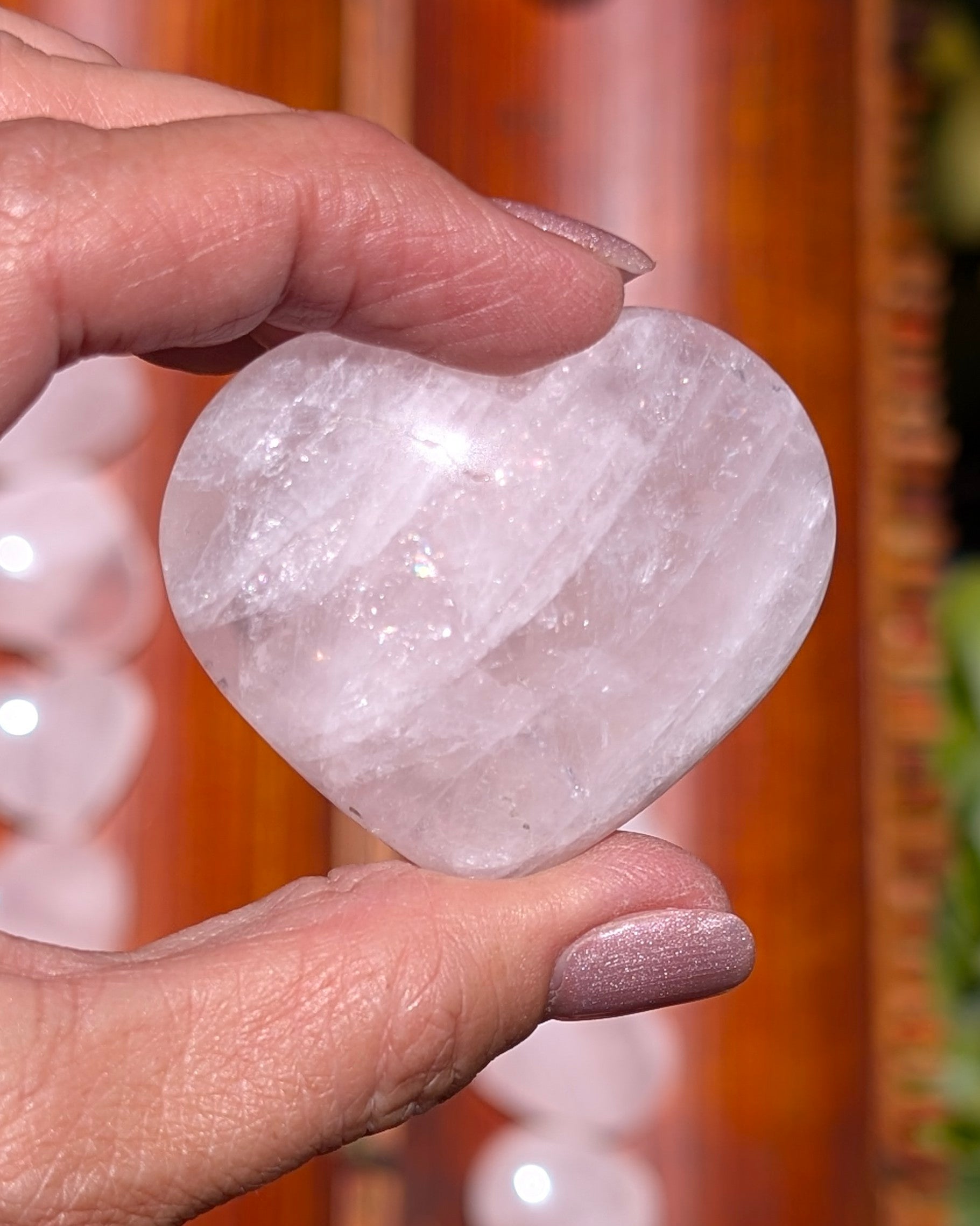 Rose Quartz Heart - Opt. B