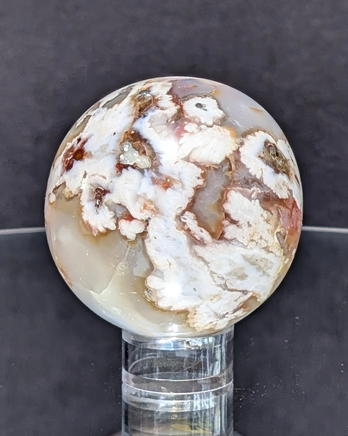 Flower Agate Sphere K