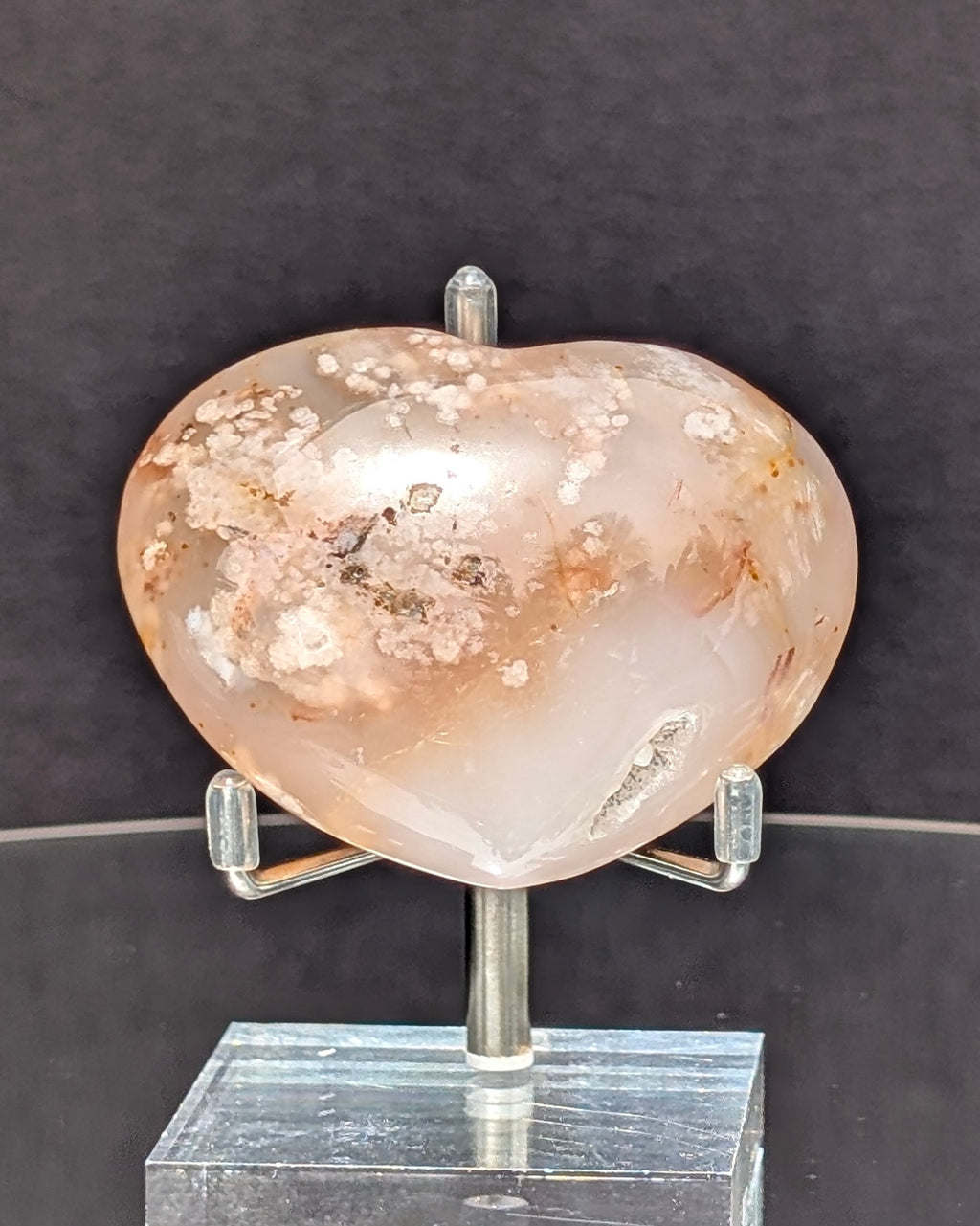 Flower Agate Heart I