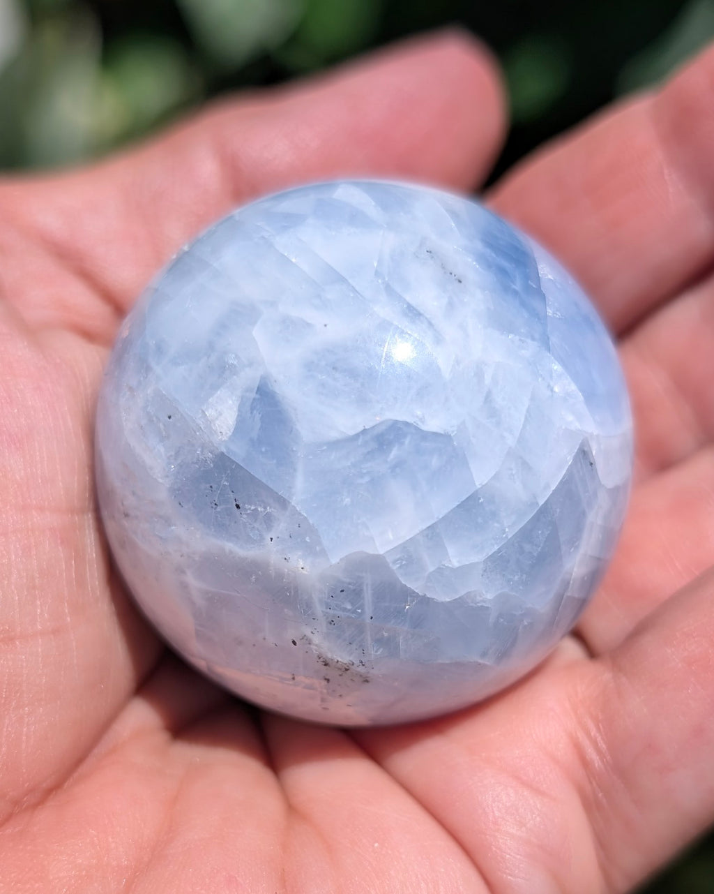 Blue Calcite Sphere G
