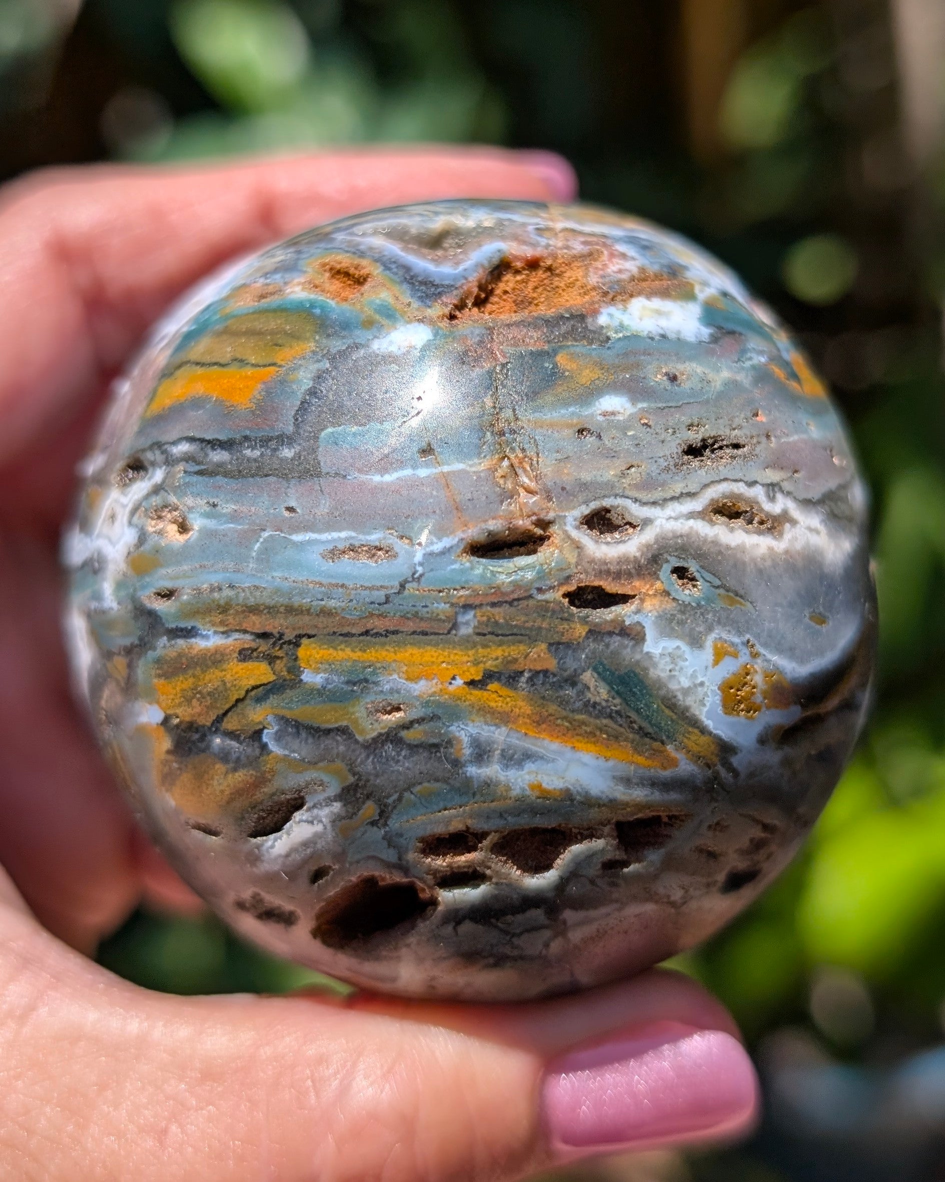 Sea Jasper Sphere M