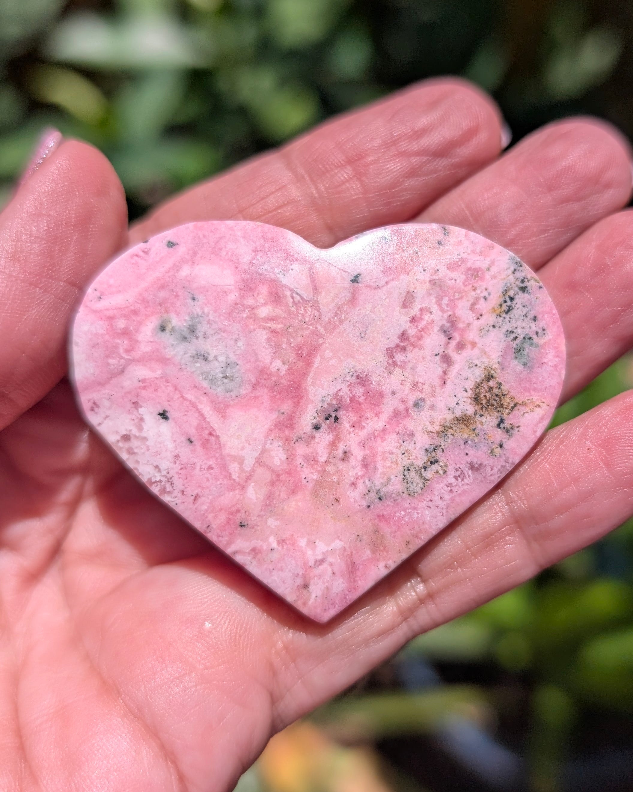 Rhodonite Heart E