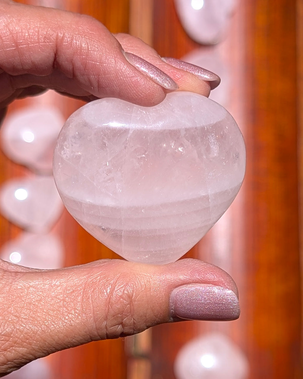 Rose Quartz Heart - Opt. E