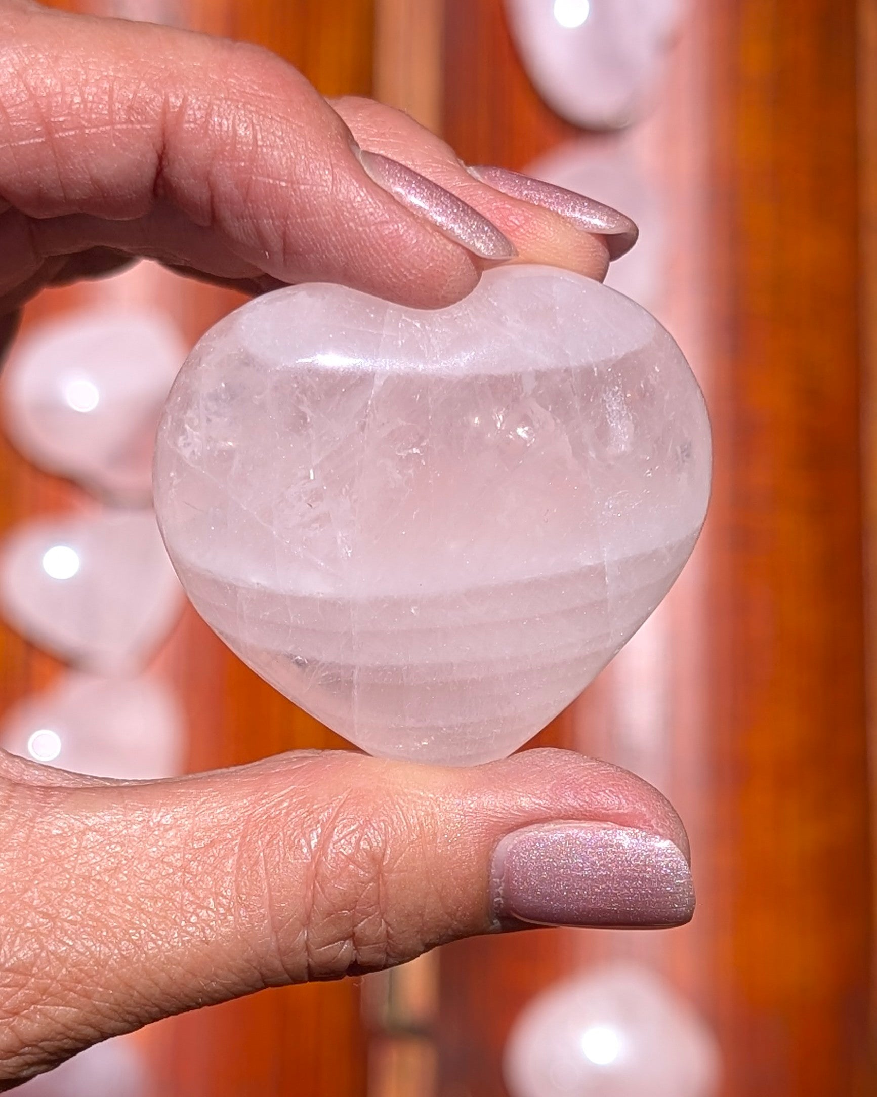 Rose Quartz Heart - Opt. E