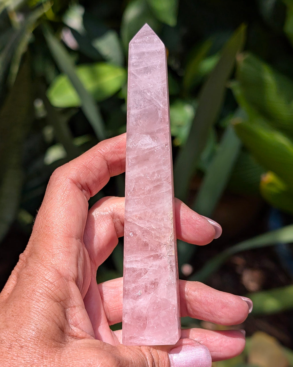 Rose Quartz Obelisk