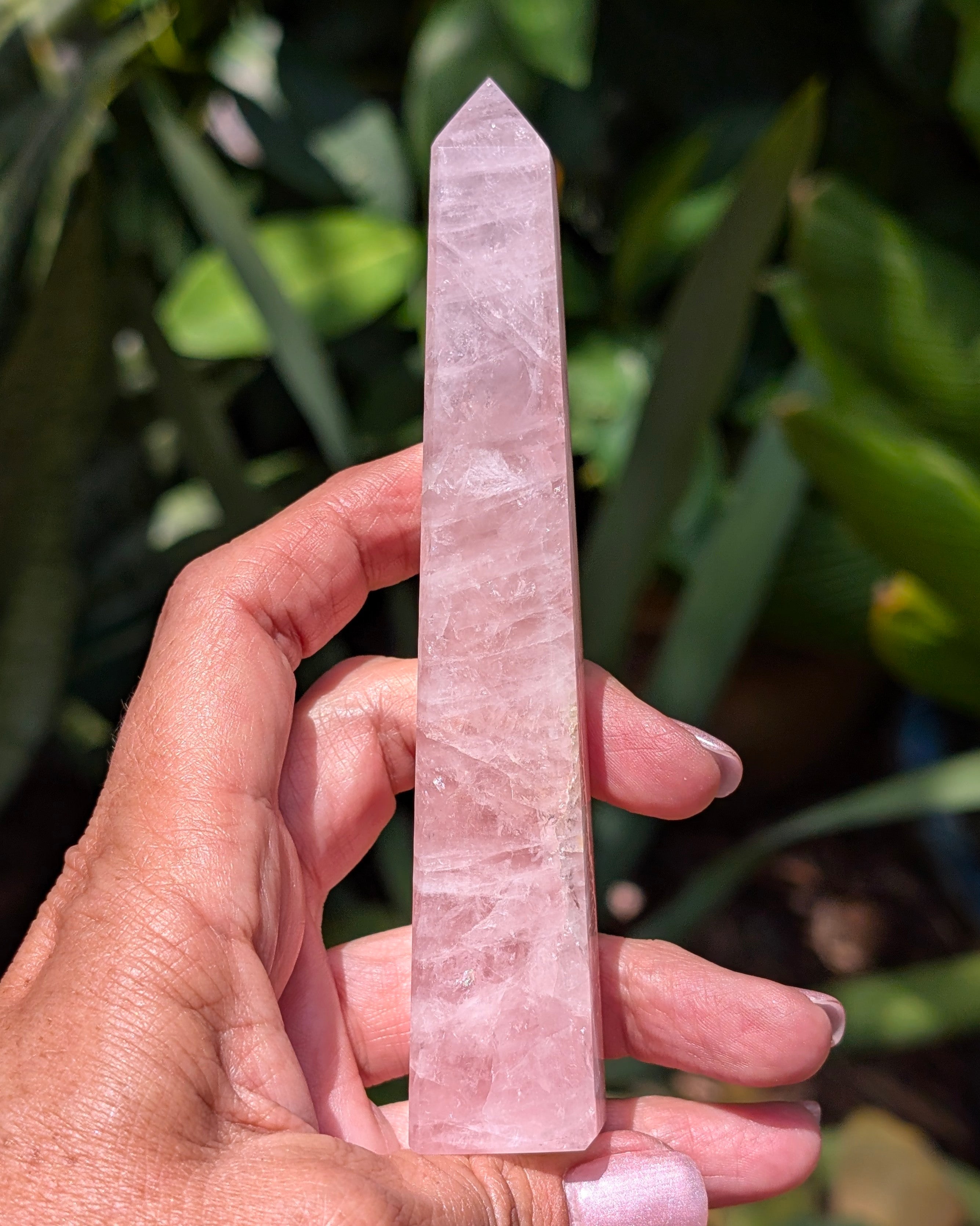 Rose Quartz Obelisk