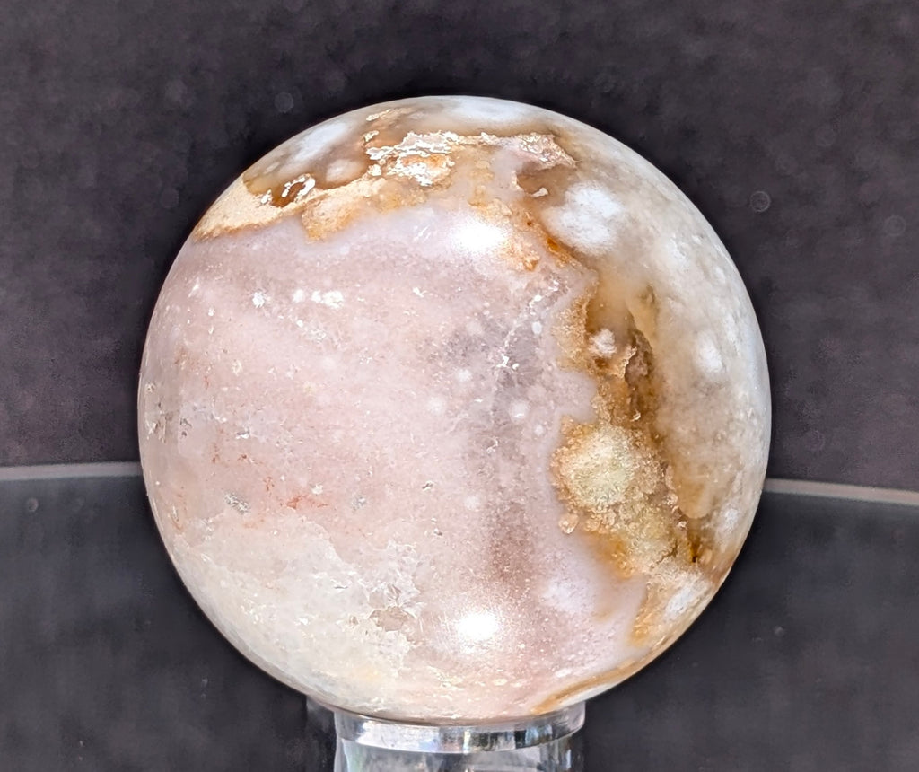 Flower Agate Sphere L