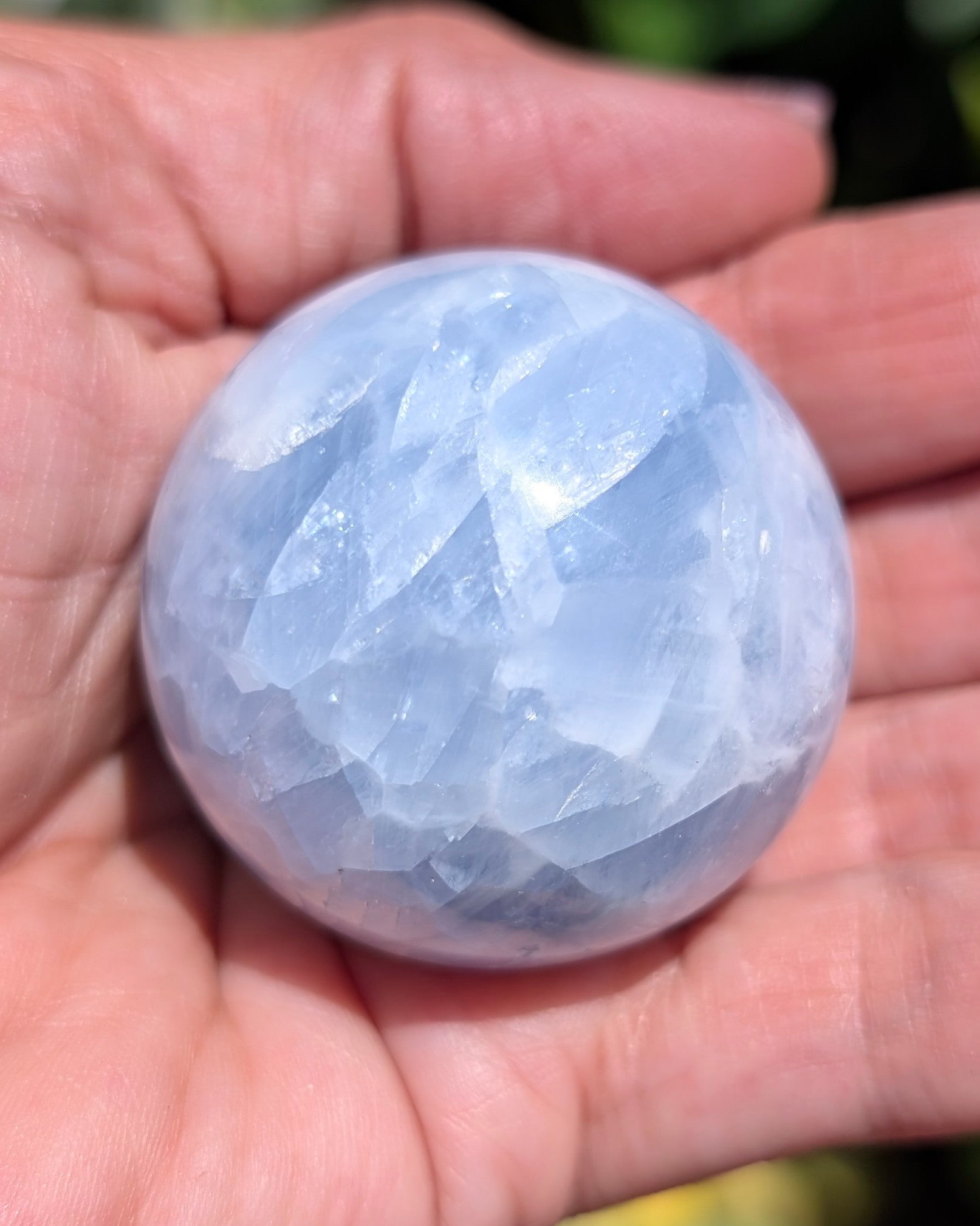 Blue Calcite Sphere G