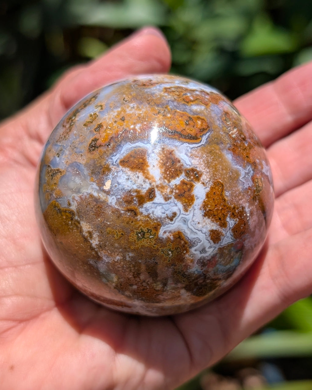 Sea Jasper Sphere - Opt. H